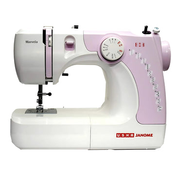 Usha New marvela Pink Electric Sewing Machine-Pink and White