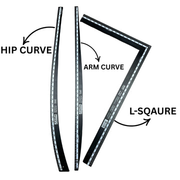 Combo of Three Scales (L-sqaure, Hip Curve, Arm Curve)