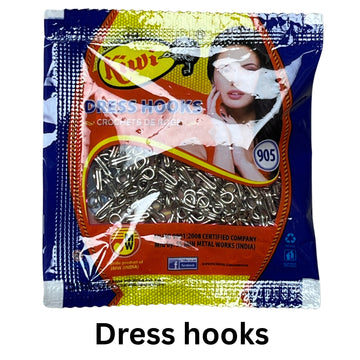 Stainless Steel Hooks (Huks) for Ladies Blouses, Girls Suits, Dresses, Chudidars, Kids’ Frocks & Gowns -
