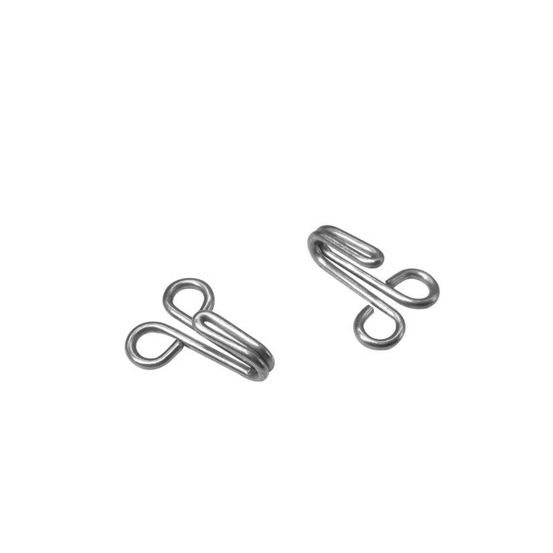 Hooks for Sewing & Tailoring – Rust-Resistant Stainless Steel Hook & Eye Fasteners for Dresses, Saree Blouses, DIY Crafts – Small Metal Closures for Garments, Pack of 100 Hooks