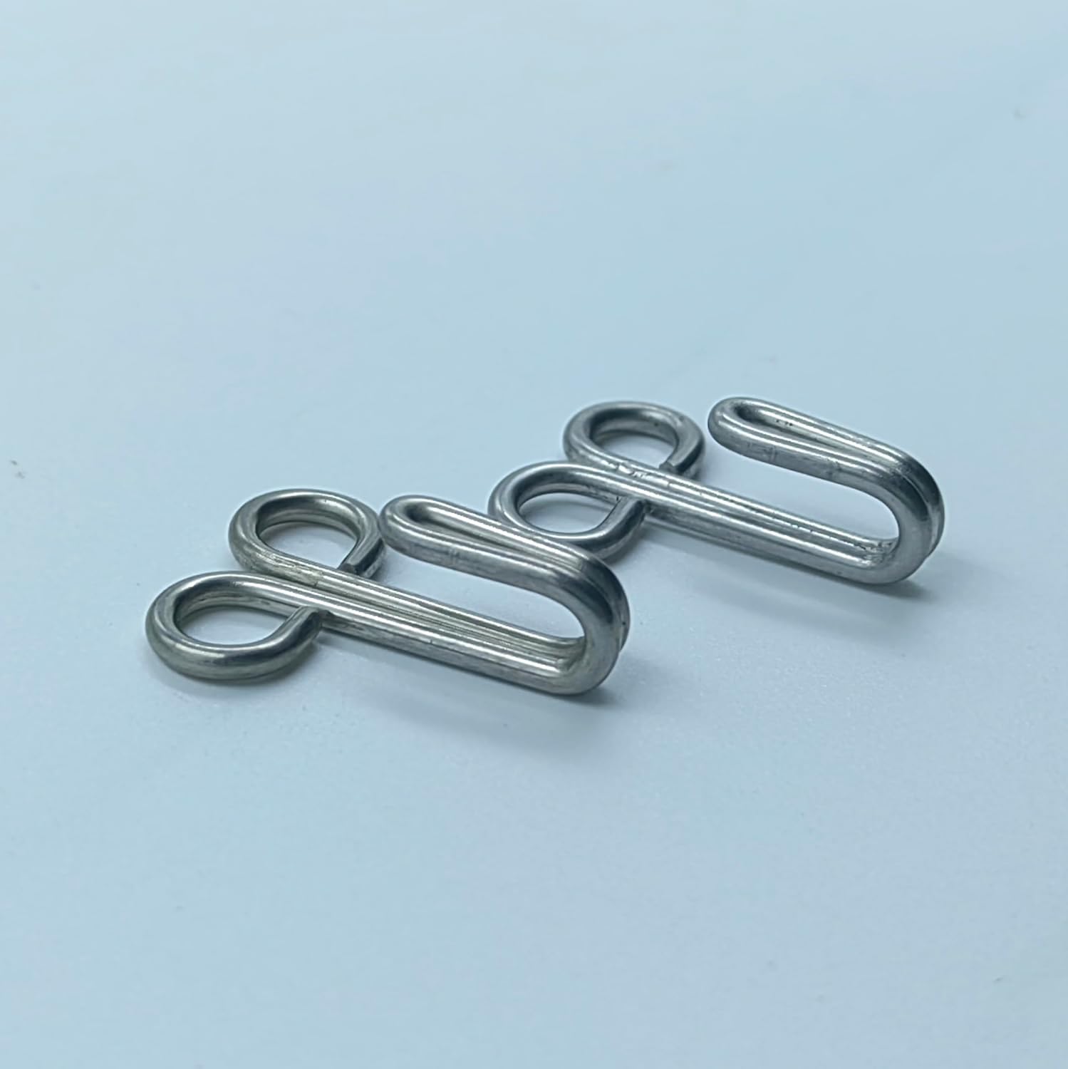 Hooks for Sewing & Tailoring – Rust-Resistant Stainless Steel Hook & Eye Fasteners for Dresses, Saree Blouses, DIY Crafts – Small Metal Closures for Garments, Pack of 100 Hooks