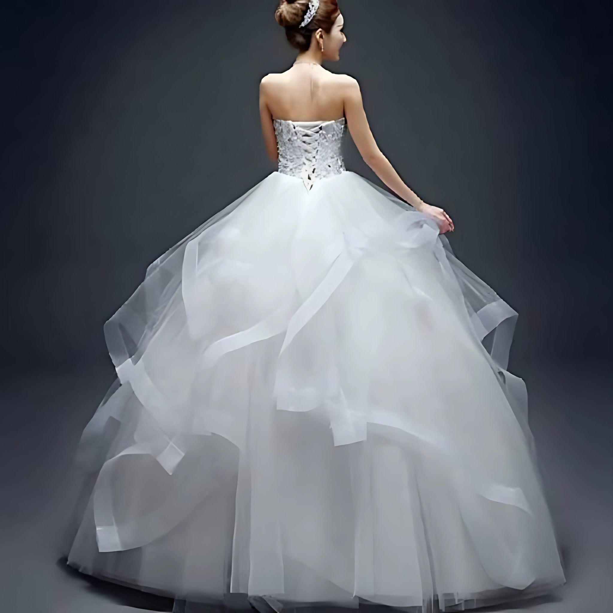 White Horsehair Braid Trim, 2.54 cm Width and 45 meter Length Used as a can-can lace in Gowns and Dresses