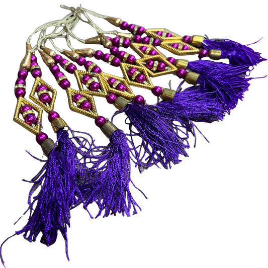 Silk Tassels for Saree Pallu, Choli, Blouse, Dupatta, DIY Art & Craft and Gifting Decor (10, Pieces))