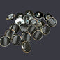 New Dripping Oil Shank Plating Buttons DIY Apparel Sewing 24-pcs