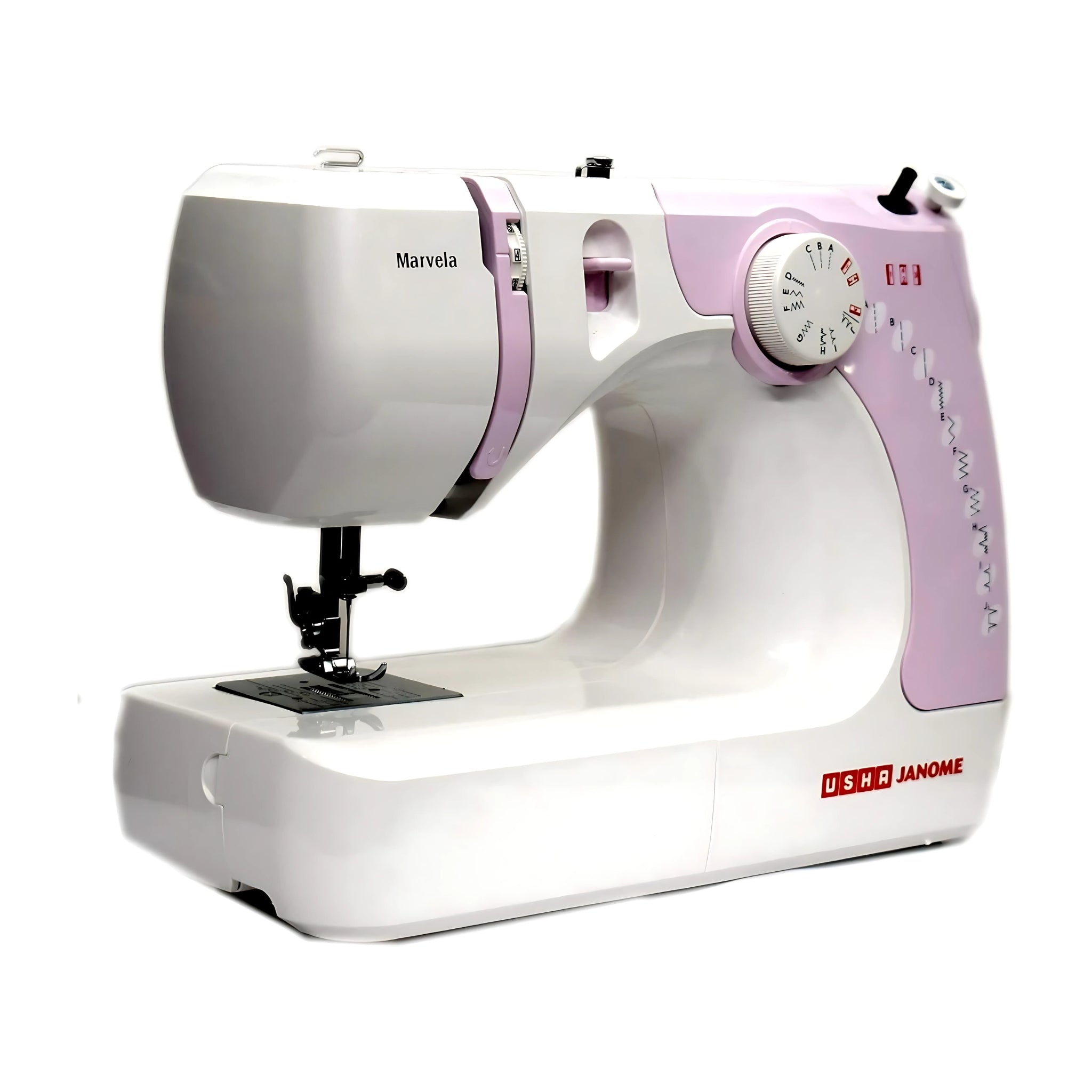 Usha New marvela Pink Electric Sewing Machine-Pink and White