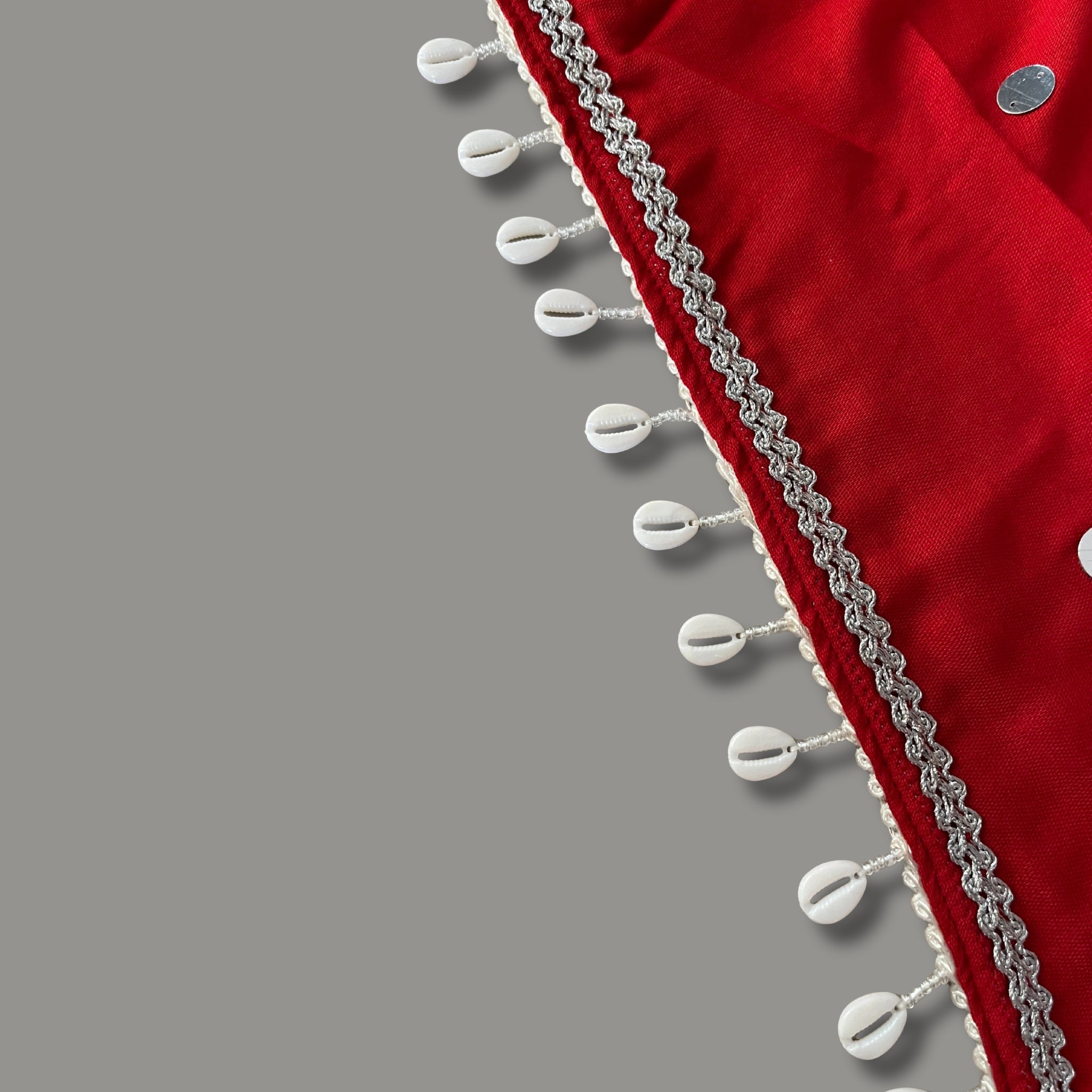 Cowrie Shell Lace Trim for Dupatta, Chunni & Dresses
