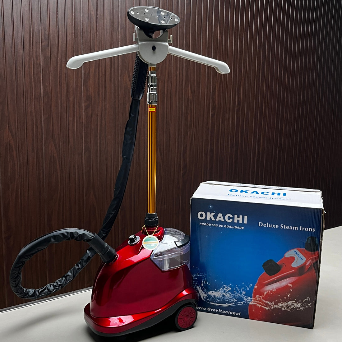 Steamer Iron OKACHI Deluxe Steamer Iron – Powerful & Compact Fabric Steamer for Effortless Wrinkle Removal