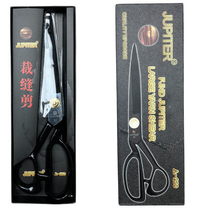 JUPITER Professional Scissor with Rubber Handle Grip Used for Tailoring Sewing Clothes Cutting Paper Cutting (Size 10 inch, Black)