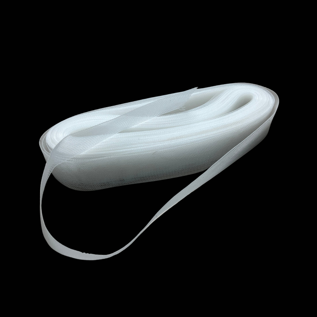 White Horsehair Braid Trim, 2.54 cm Width and 45 meter Length Used as a can-can lace in Gowns and Dresses