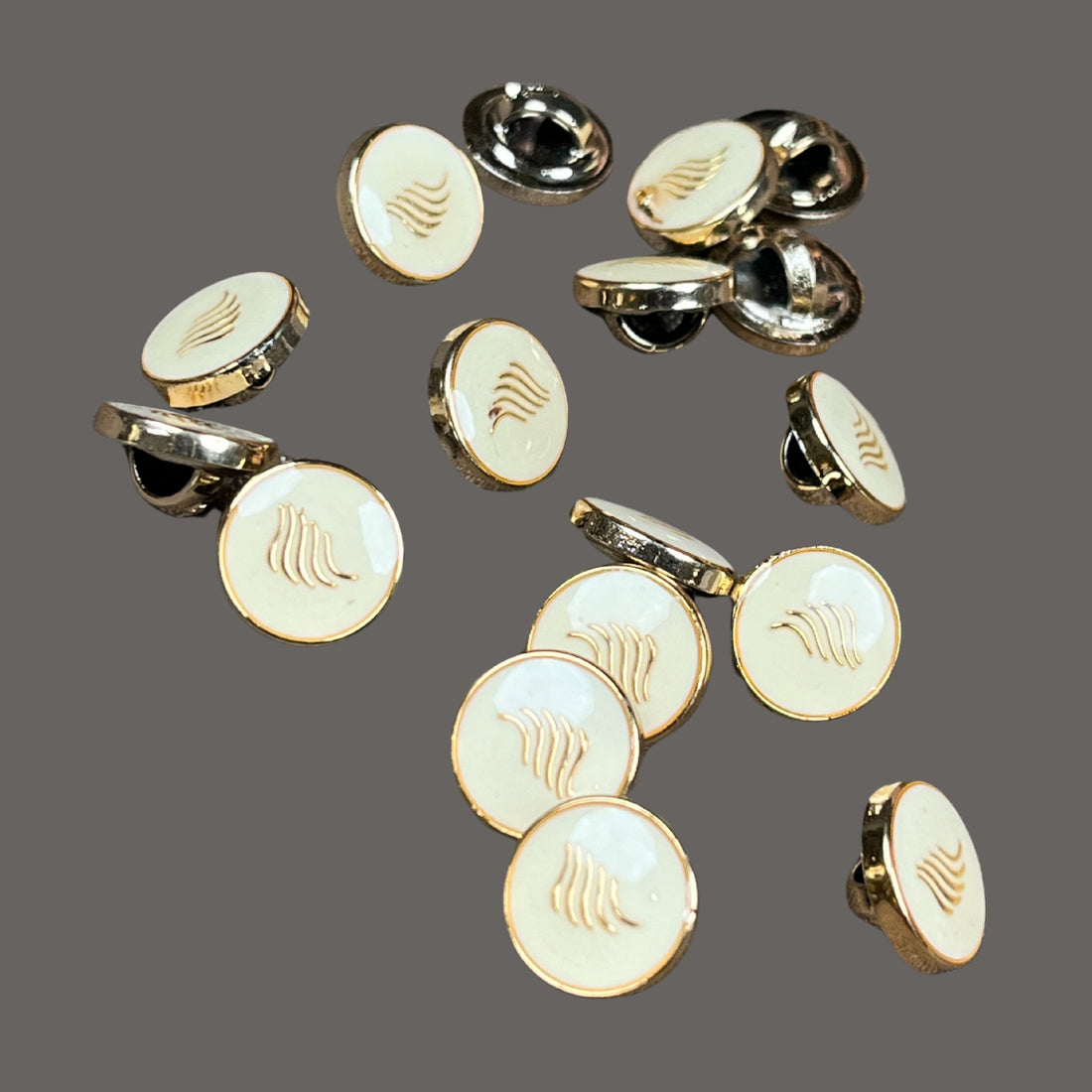 10mm Shiny Gold Classic Metal Shirt/Kurti Buttons