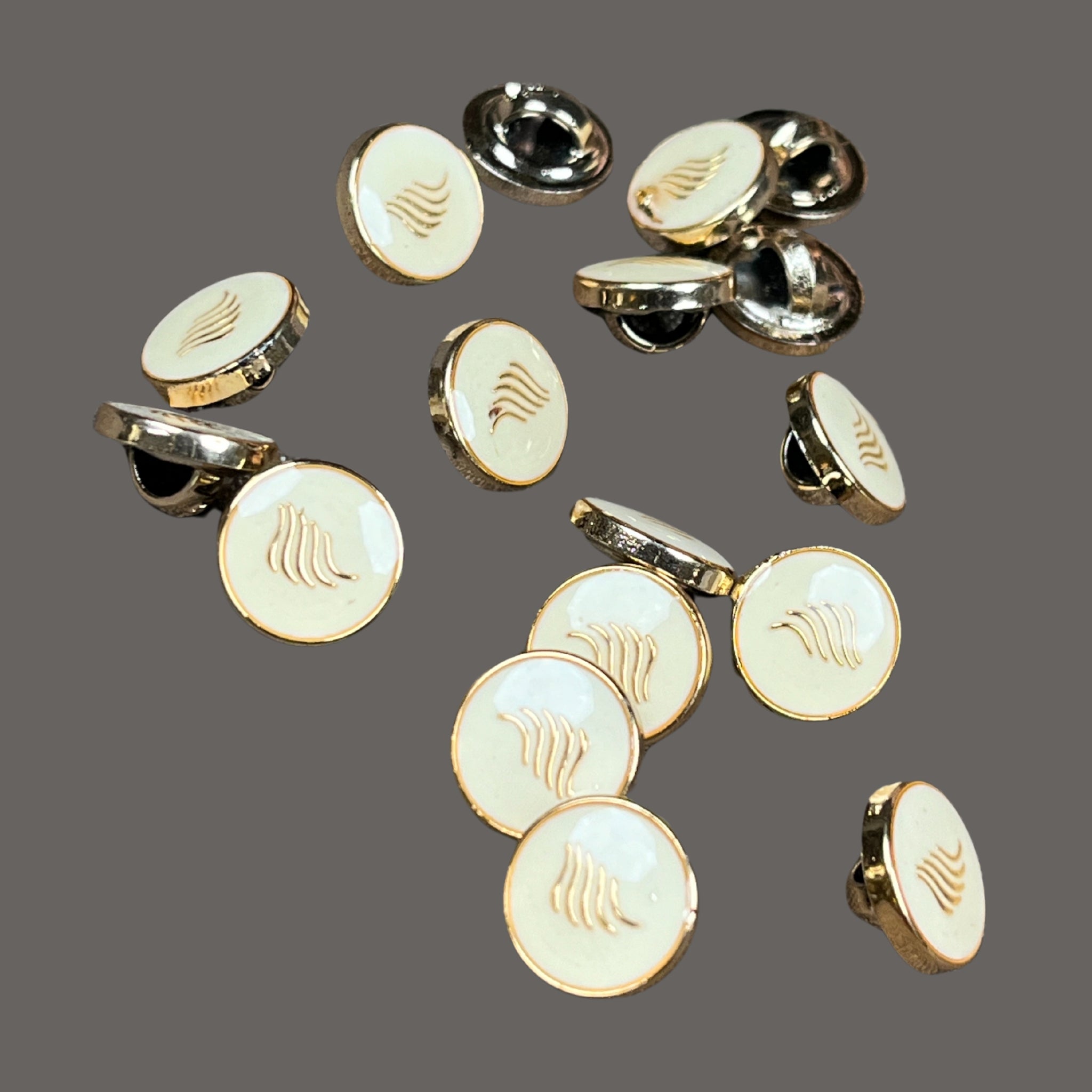 10mm Shiny Gold Classic Metal Shirt/Kurti Buttons