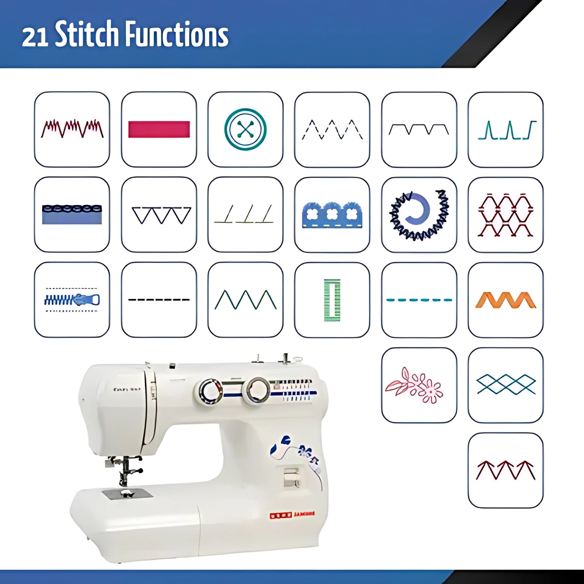 USHA Wonder Stitch Electric Sewing Machine  ( Built-in Stitches 13)