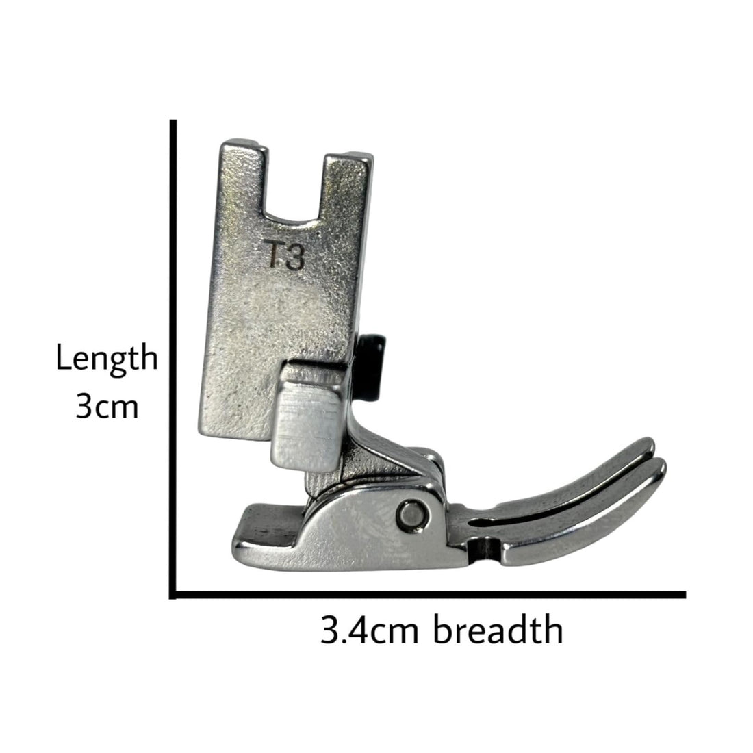 T3 Universal 3-in-1 Presser Foot - Adjustable Left, Center & Right | for Single-Needle Industrial Lockstitch Machines | Fits Jack, Juki, Gemsy & More | Durable Metal for Precision Stitching