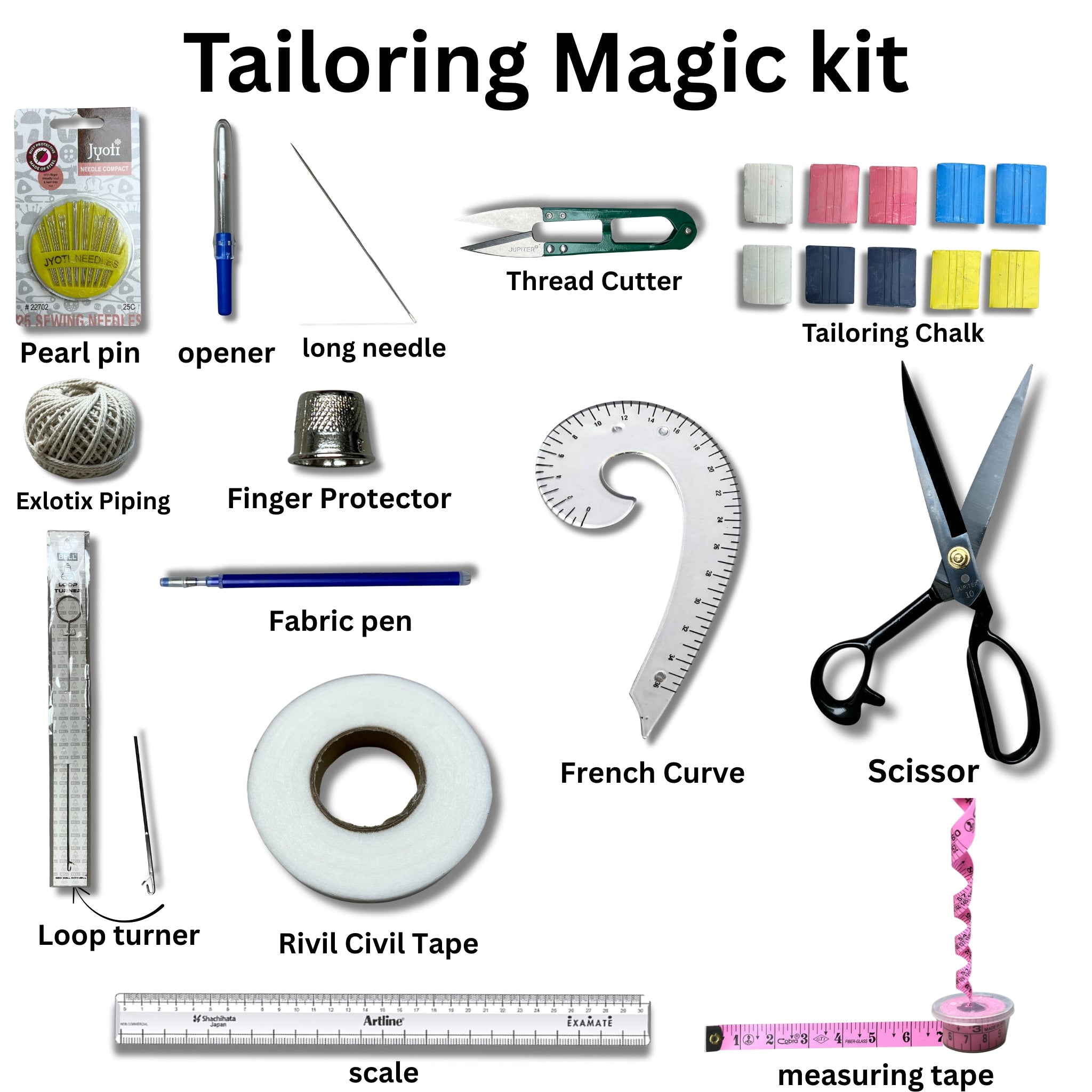 Tailoring Magic Kit (14 items you get in one kit) perfect for beginners