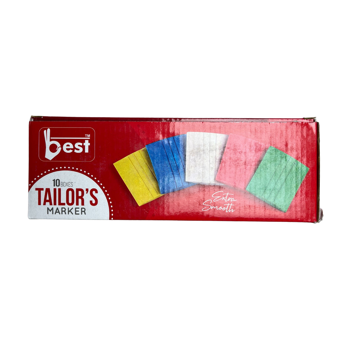 On Blow Tailoring Fabric Marking Chalk, Multi-Colour, Pack of 10 Pieces
